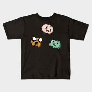 AT Finn, Jake and BMO Kids T-Shirt